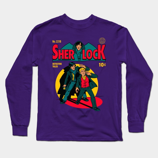 Sherlock Comic Long Sleeve T-Shirt by harebrained